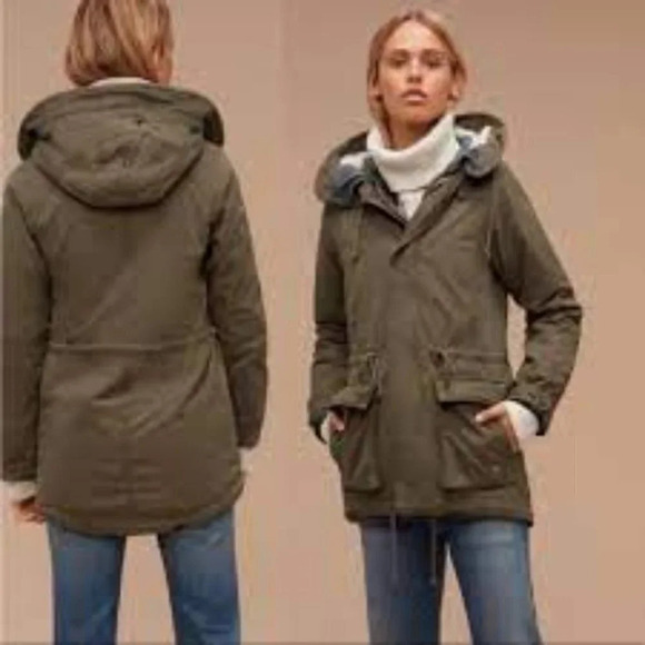 Aritzia TNA Griffith 3-in-1 Parka Olive Green Winter Jacket S - Picture 1 of 15